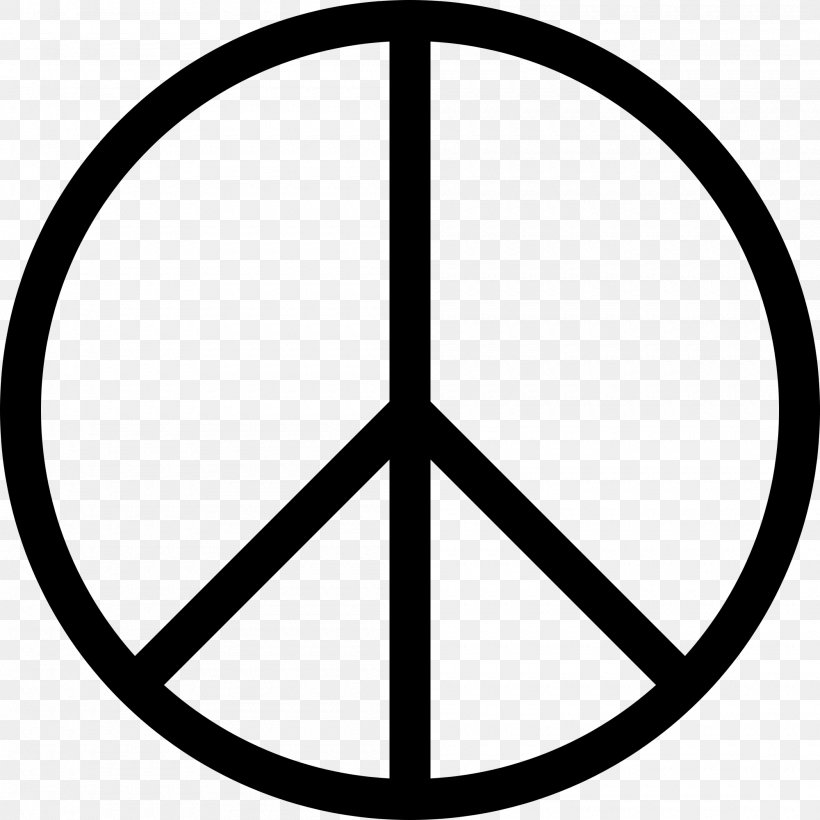 Peace Symbols Campaign For Nuclear Disarmament Clip Art, PNG, 2000x2000px, Peace Symbols, Ankh, Area, Black And White, Campaign For Nuclear Disarmament Download Free
