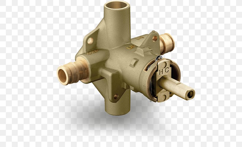 Pressure-balanced Valve Moen Shower Thermostatic Mixing Valve, PNG, 504x498px, Pressurebalanced Valve, Bathtub, Brass, Crosslinked Polyethylene, Cylinder Download Free