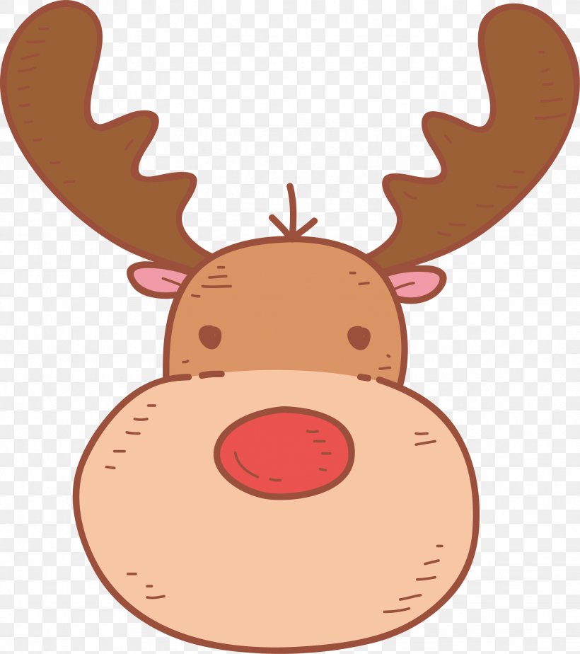 Reindeer Cartoon Clip Art, PNG, 2456x2770px, Rudolph, Antler, Cartoon, Christmas, Clip Art Download Free
