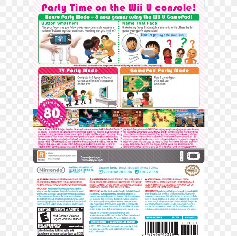 Wii Party U Wii U Wii Remote, PNG, 1600x1600px, Wii Party U, Area, Band Hero, Media, Nintendo Download Free