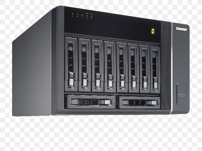 Disk Array Computer Cases & Housings Computer Servers Network Storage Systems QNAP Systems, Inc., PNG, 760x616px, Disk Array, Audio Receiver, Backup, Computer Case, Computer Cases Housings Download Free