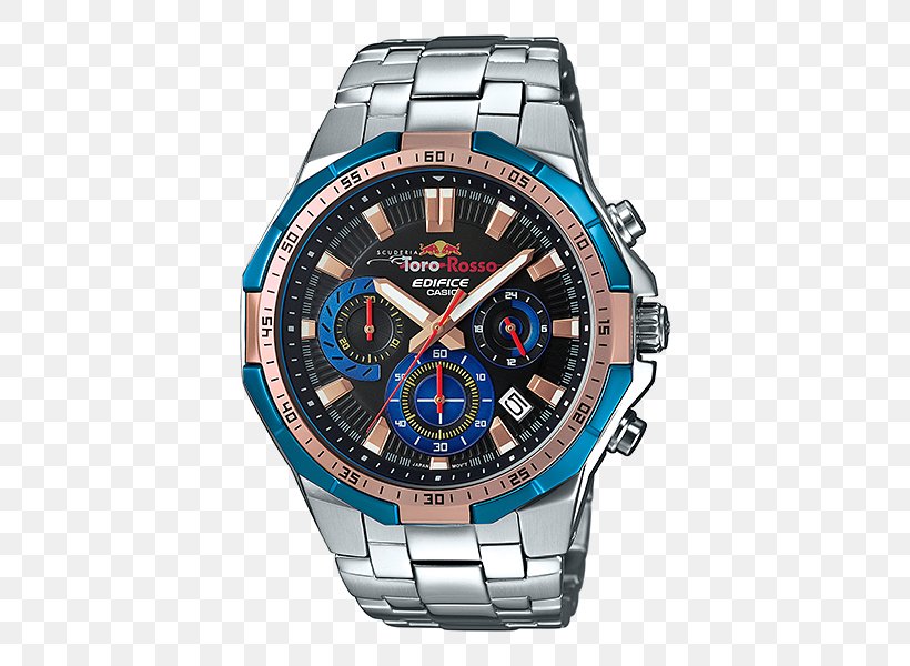 Scuderia Toro Rosso Casio Edifice Watch Chronograph, PNG, 500x600px, Scuderia Toro Rosso, Brand, Casio, Casio Edifice, Casio Efr526l1av Download Free