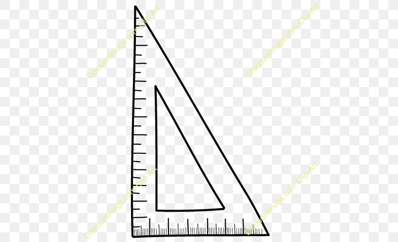 Set Square Ruler Triangle Clip Art, PNG, 500x500px, Set Square, Area, Color Triangle, Compass, Diagram Download Free