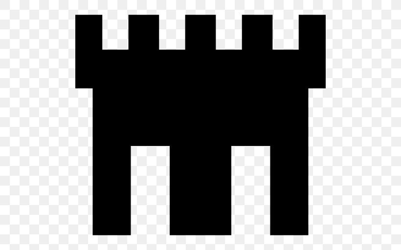 Fortification Logo Building, PNG, 512x512px, Fortification, Area, Battlement, Black, Black And White Download Free