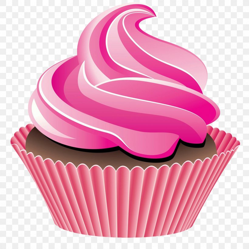 Cupcake Muffin Birthday Cake Clip Art, PNG, 1000x1000px, Cupcake, Baking Cup, Birthday Cake, Buttercream, Cake Download Free