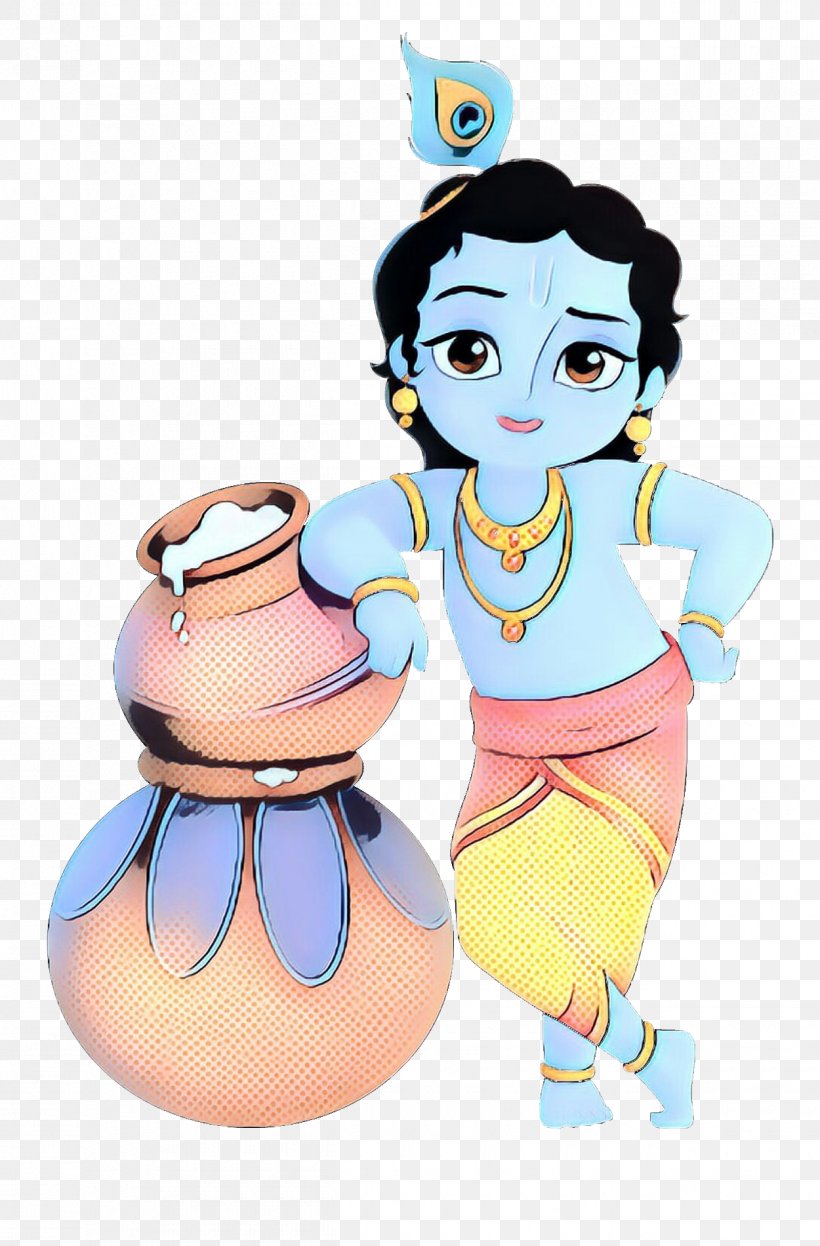 Janmashtami Art, PNG, 1250x1900px, Pop Art, Action Figure, Animated Cartoon, Animation, Bala Krishna Download Free