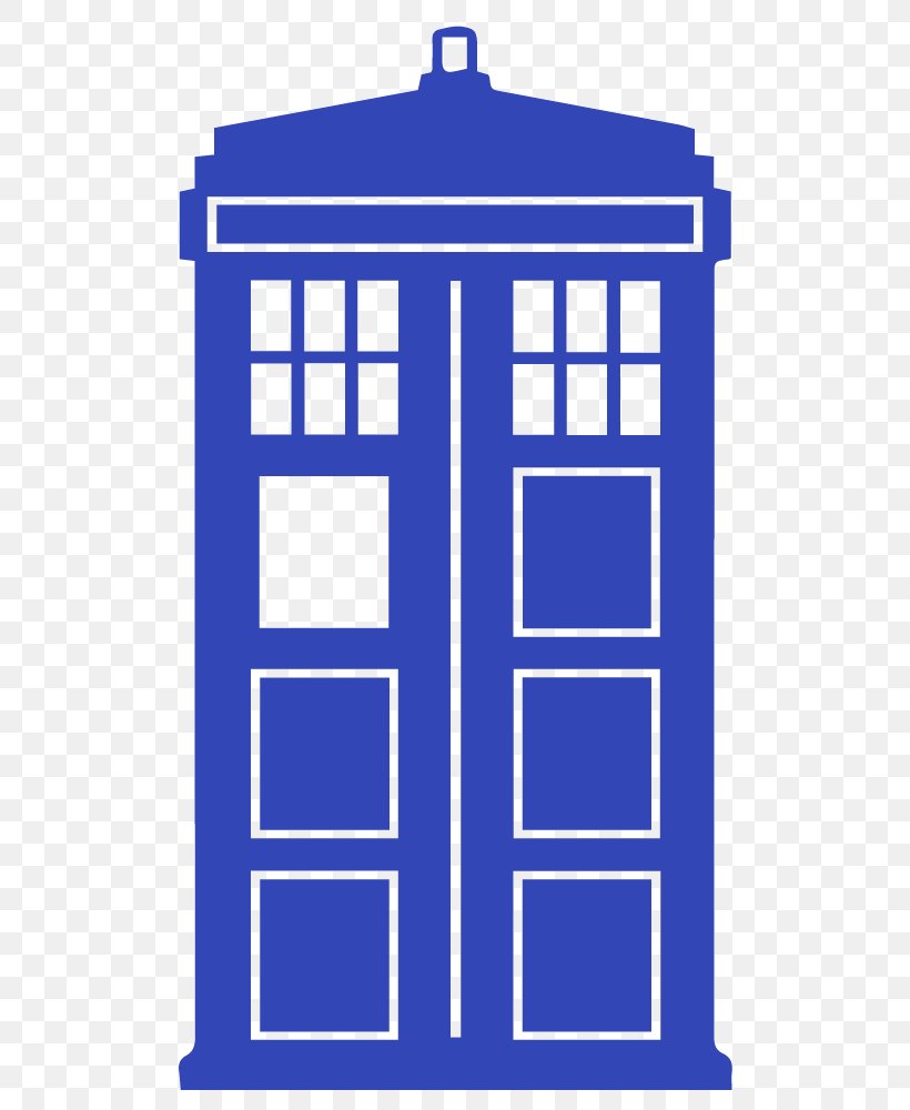 Tenth Doctor TARDIS Silhouette Eleventh Doctor, PNG, 542x1000px, Doctor, Area, Art, Blue, Dalek Download Free