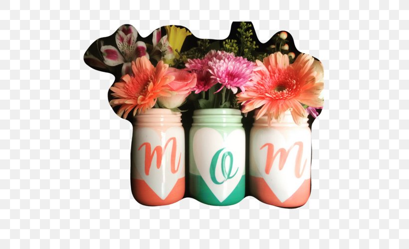 Mason Jar Vase Mother's Day Gift, PNG, 500x500px, Mason Jar, Christmas, Craft, Cut Flowers, Drinkware Download Free