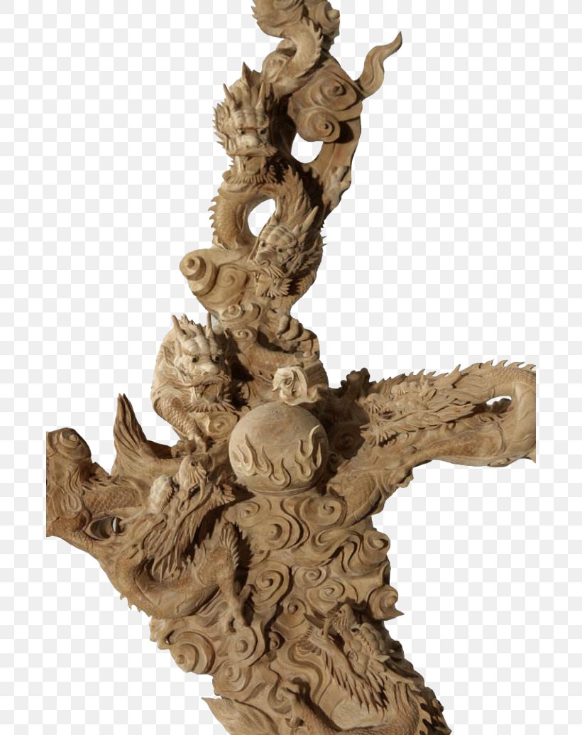 Sculpture Chinese Dragon, PNG, 690x1035px, Sculpture, Artifact, Carving, Chinese Dragon, Designer Download Free