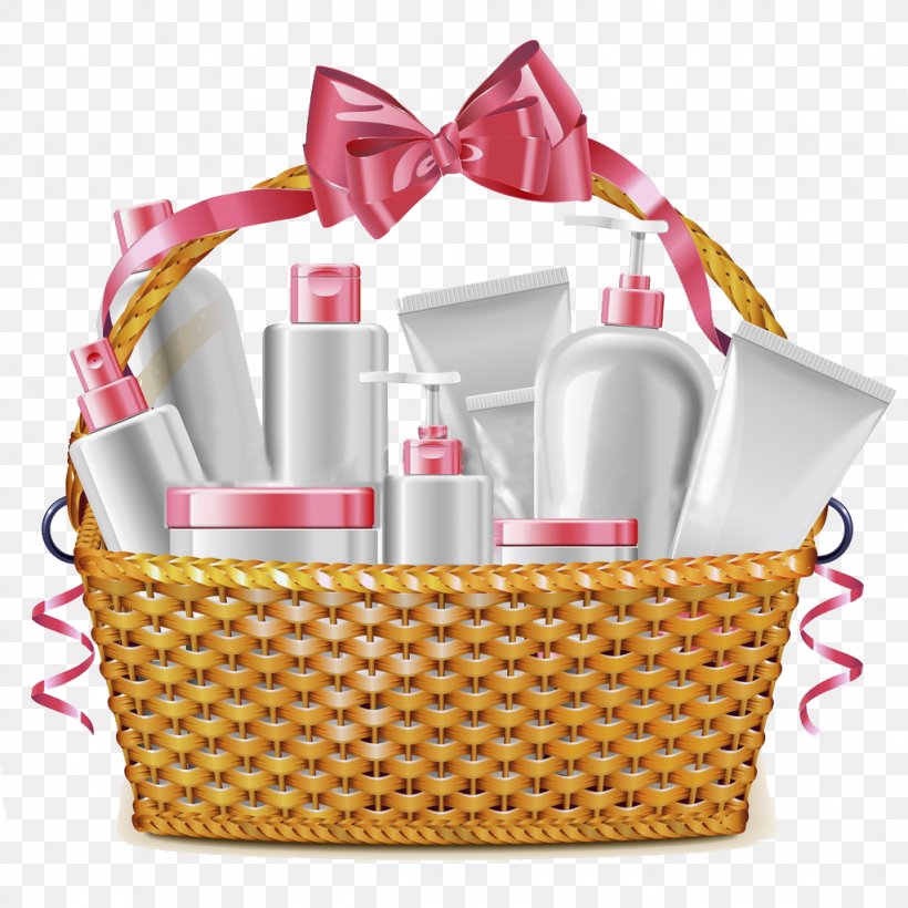 Cosmetics Food Gift Baskets Clip Art, PNG, 1024x1024px, Cosmetics, Basket, Cosmetic Packaging, Food, Food Gift Baskets Download Free