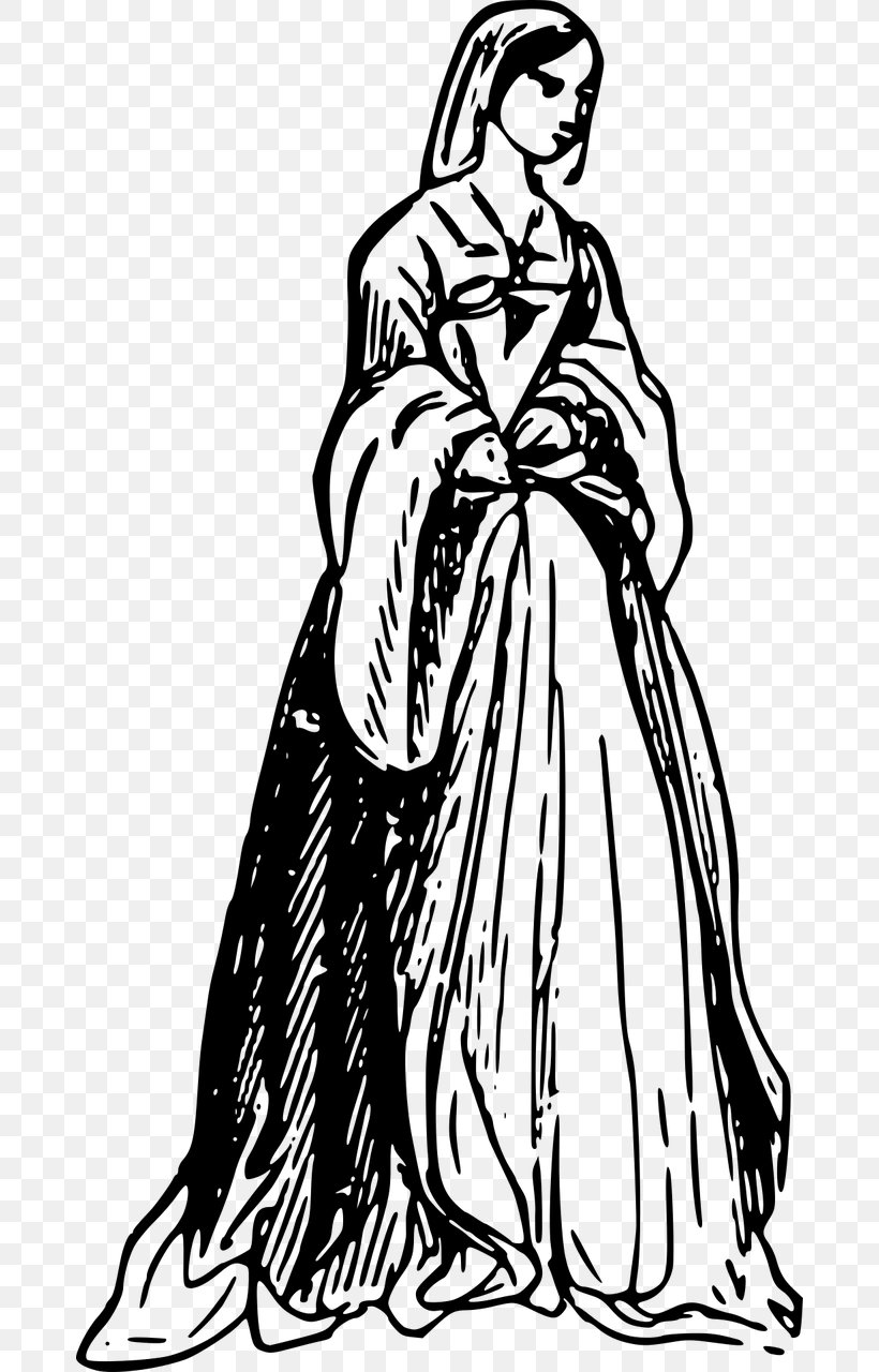 Dress 16th Century 15th Century French Fashion Clip Art, PNG, 678x1280px, 15th Century, 16th Century, Dress, Art, Artwork Download Free