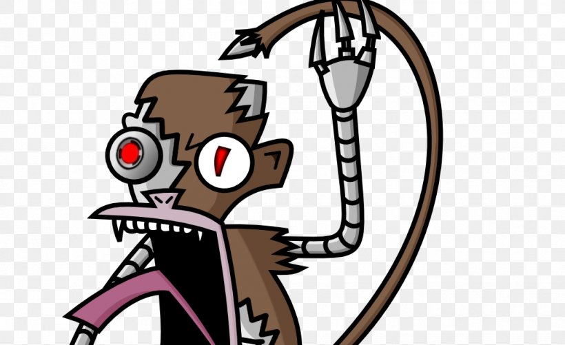 Evil Robot Monkey Ape Science Fiction, PNG, 1031x630px, Robot, Animal, Ape, Cartoon, Fiction Download Free