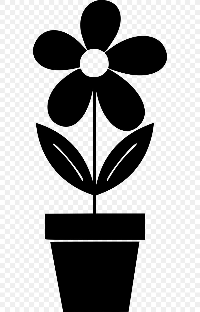 Flowerpot Houseplant, PNG, 640x1280px, Flowerpot, Autocad Dxf, Black And White, Flower, Flowering Plant Download Free