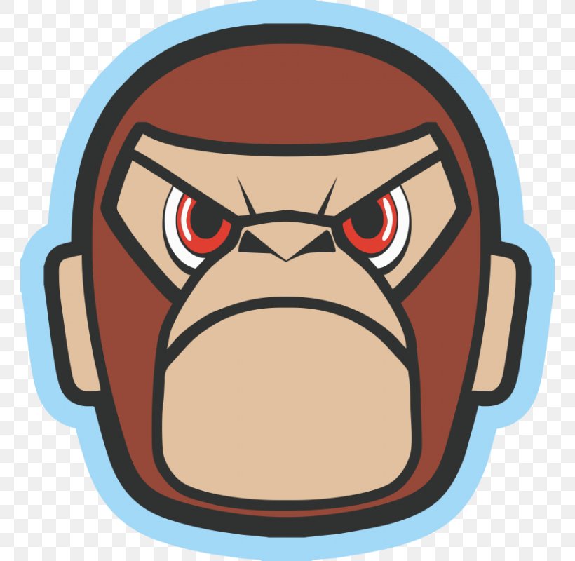Sticker Monkey Gorilla Logo, PNG, 800x800px, Sticker, Carnivoran, Chaos Monkey, Dog, Dog Like Mammal Download Free