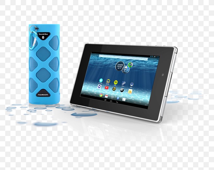 Aquasound Tablet 16bg Blanc Portable Media Player Entertainment Centers & TV Stands Loudspeaker Waterproofing, PNG, 800x650px, Portable Media Player, Bathroom, Bluetooth, Display Device, Electronic Device Download Free