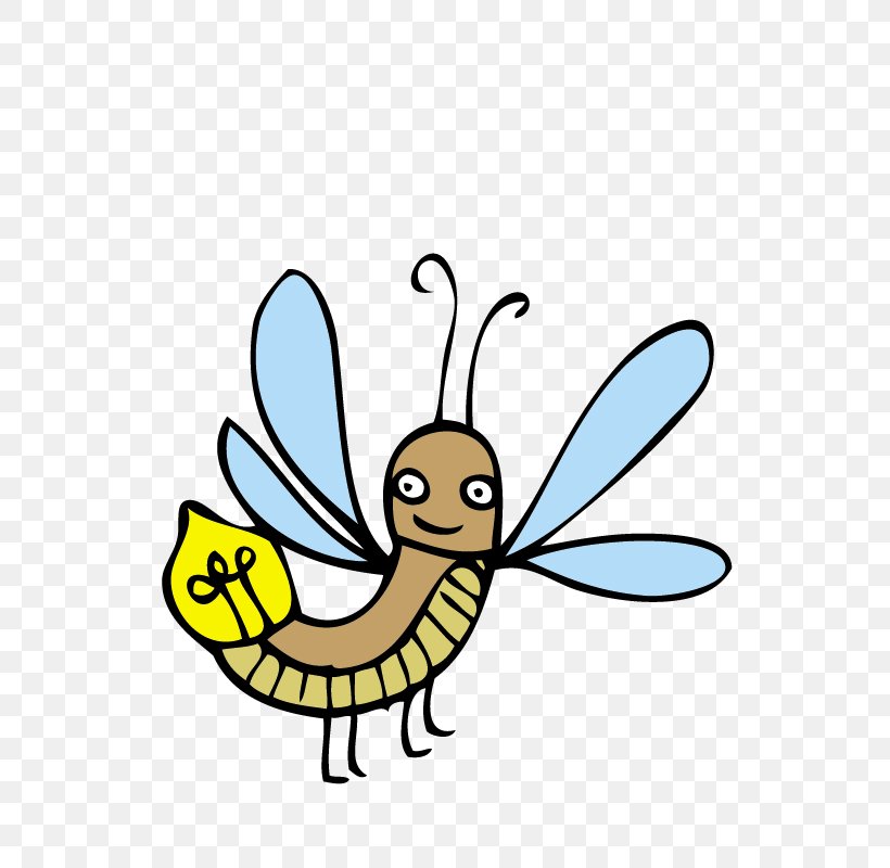 Butterfly Honey Bee Insect Clip Art, PNG, 800x800px, Butterfly, Bee, Cartoon, Drawing, Firefly Download Free