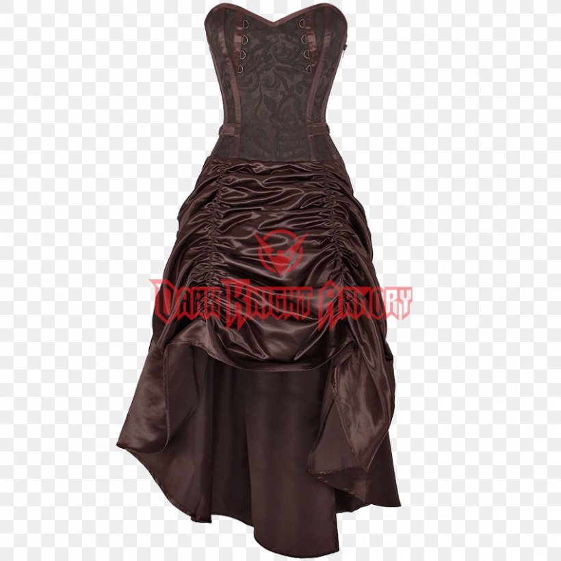 Corset Dress Steampunk Gothic Fashion Clothing, PNG, 850x850px, Corset, Bodice, Bone, Bridal Party Dress, Brown Download Free
