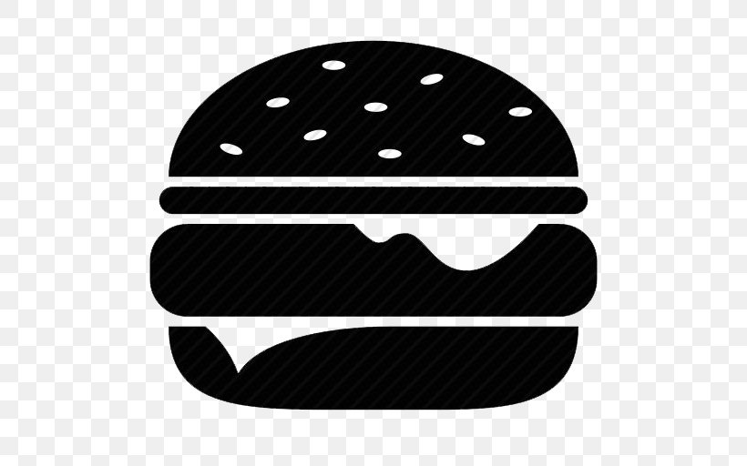 Hamburger French Fries Cheeseburger Two Fat Guys Burgers & Fries Fast Food, PNG, 512x512px, Hamburger, Black, Black And White, Cheeseburger, Fast Food Download Free