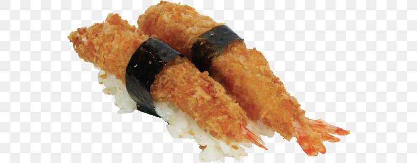 Tempura Sushi Fried Shrimp Onigiri Japanese Cuisine, PNG, 556x320px, Tempura, Asian Food, Comfort Food, Cuisine, Deep Frying Download Free