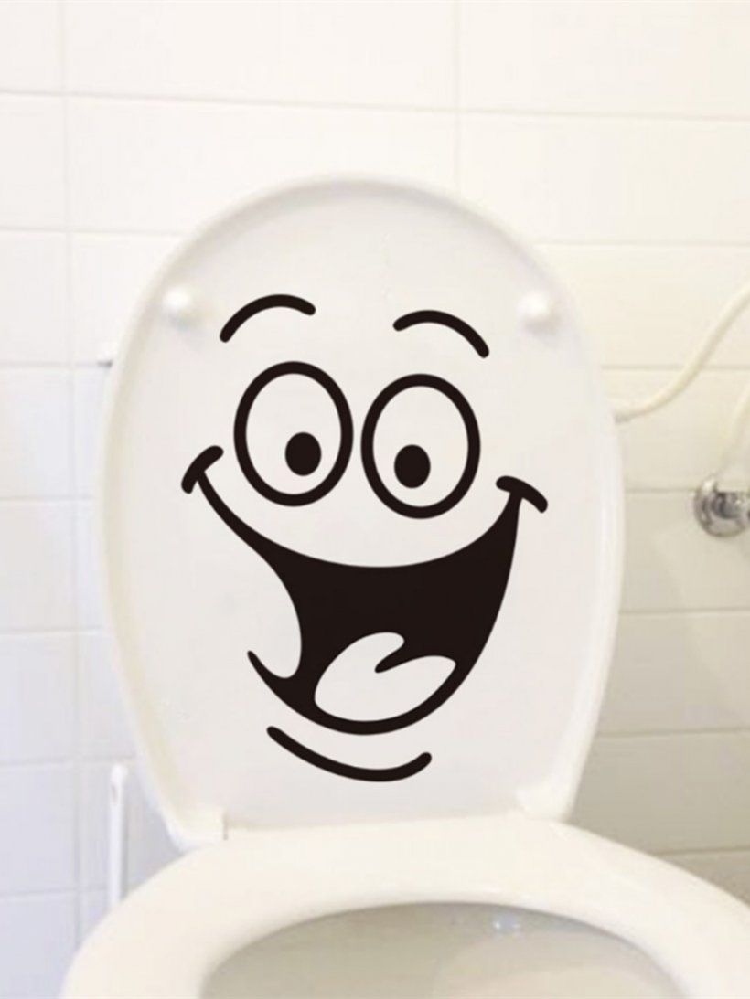 Toilet Sticker Wall Decal Smiley Bathroom, PNG, 900x1200px, Toilet, Bathroom, Ceramic, Decal, Dishware Download Free