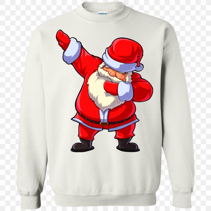 T-shirt Hoodie Santa Claus Dab Sweater, PNG, 1155x1155px, Tshirt, Christmas, Clothing, Crew Neck, Dab Download Free