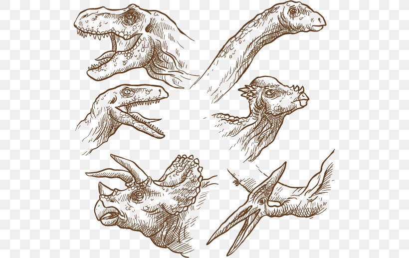 Velociraptor Triceratops Dinosaur Drawing Poster, PNG, 525x517px, Velociraptor, Arm, Art, Artwork, Bone Download Free