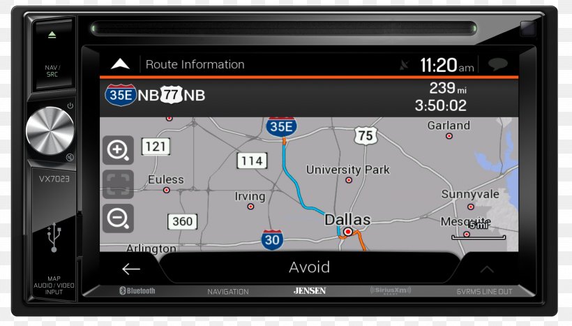 Car GPS Navigation Systems Jensen VX7023 Navigation Receiver Vehicle Audio ISO 7736, PNG, 4488x2559px, Car, Audio Receiver, Automotive Navigation System, Av Receiver, Display Device Download Free