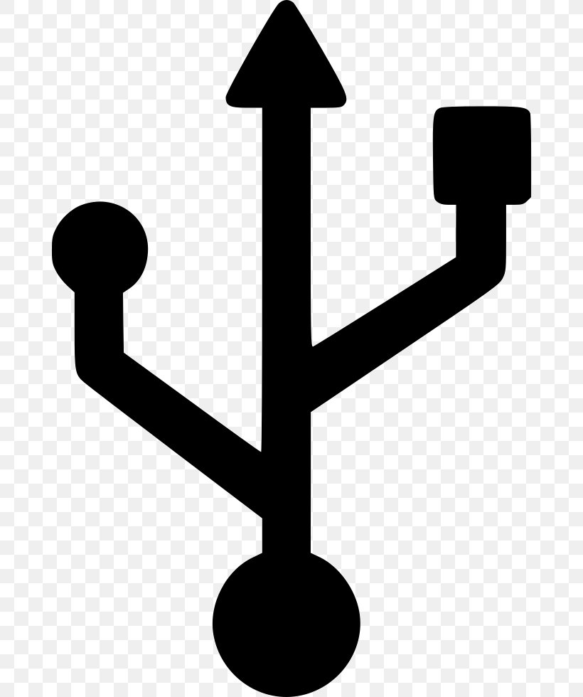 Micro-USB Thunderbolt Symbol, PNG, 676x980px, Usb, Artwork, Black And White, Computer, Computer Port Download Free