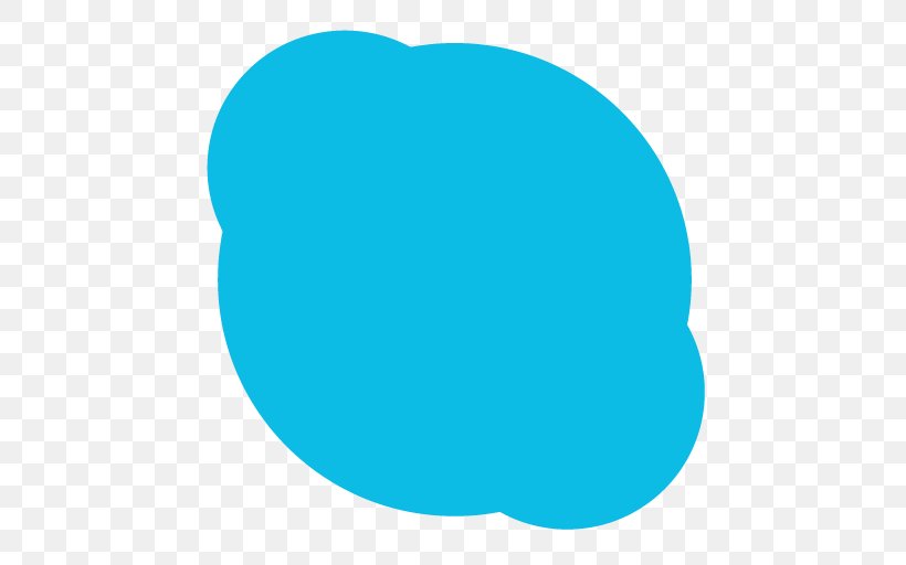 Blue Turquoise Area Aqua Oval, PNG, 512x512px, Skype, Aqua, Area, Azure, Blue Download Free