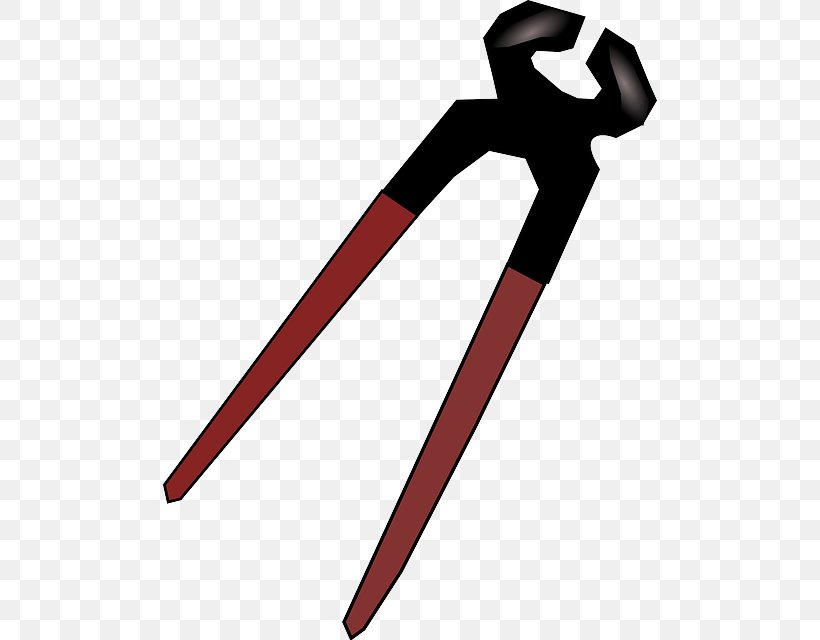 Diagonal Pliers Tool Pincers Clip Art, PNG, 494x640px, Pliers, Cold Weapon, Diagonal Pliers, Handle, Needlenose Pliers Download Free