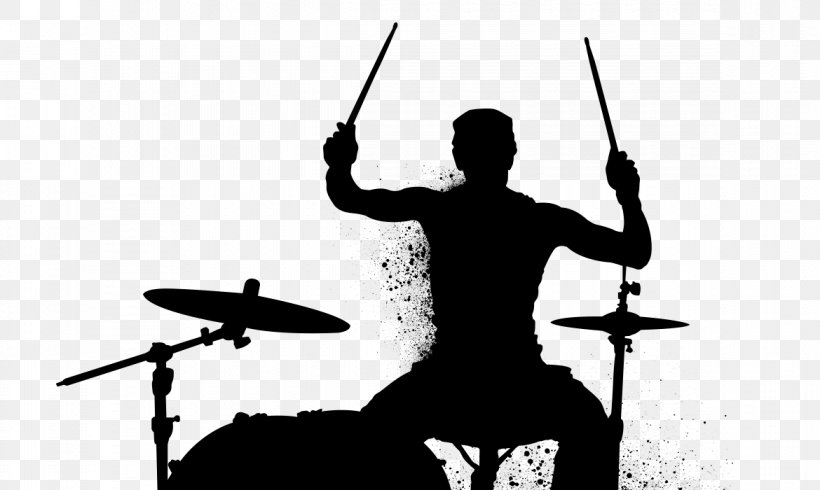 Drummer Silhouette Percussion, PNG, 1170x700px, Drummer, Black And White, Drum, Drums, Musical Instrument Download Free