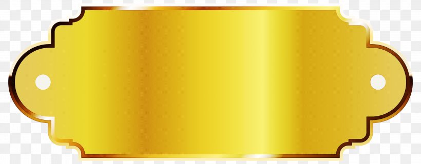 Yellow Rectangle, PNG, 3000x1172px, Yellow, Rectangle Download Free