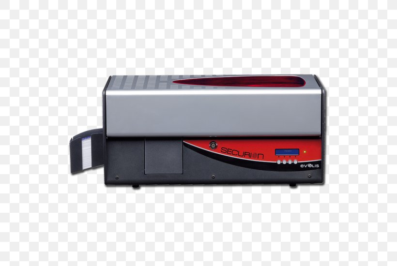 Card Printer Printing Evolis Paper, PNG, 550x550px, Card Printer, Electronics, Electronics Accessory, Evolis, Hardware Download Free