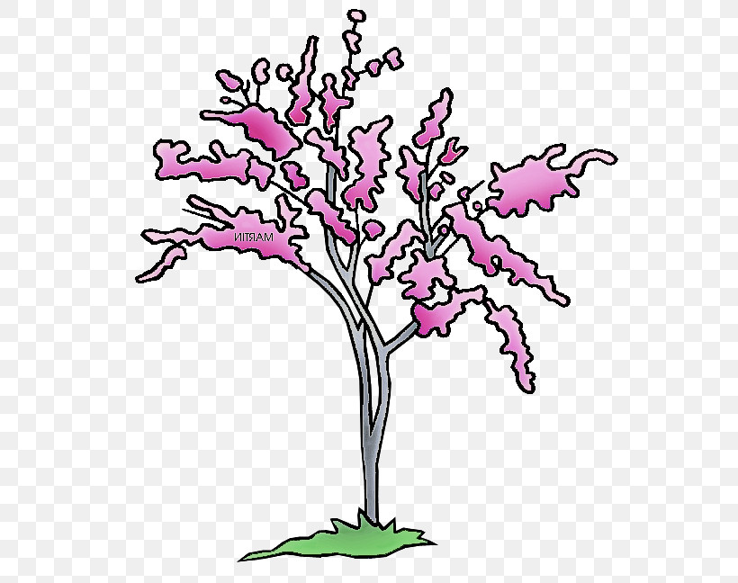 Branch Tree Plant Pink Flower, PNG, 569x648px, Branch, Blossom, Cut Flowers, Flower, Line Art Download Free