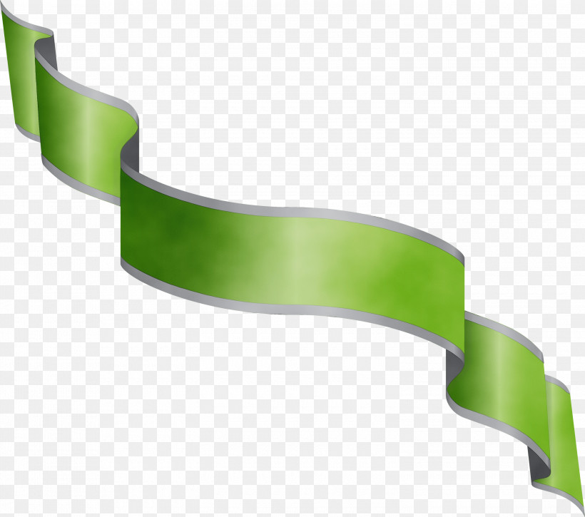 Green, PNG, 3000x2654px, Ribbon, Green, Paint, S Ribbon, Watercolor Download Free