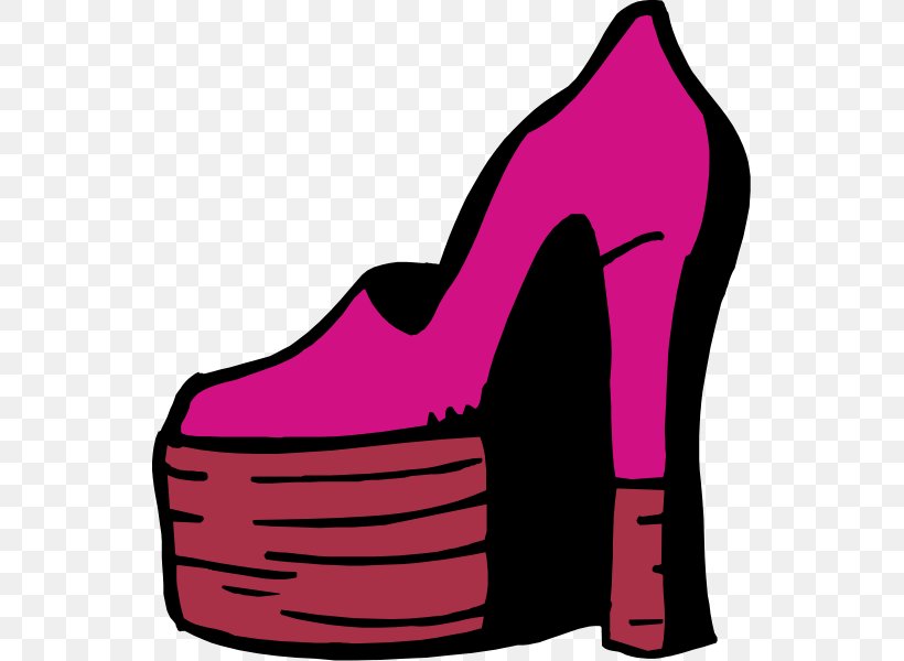 High-heeled Shoe Slipper Pink Clip Art, PNG, 543x600px, Shoe, Boot, Dress Shoe, Footwear, High Heeled Footwear Download Free