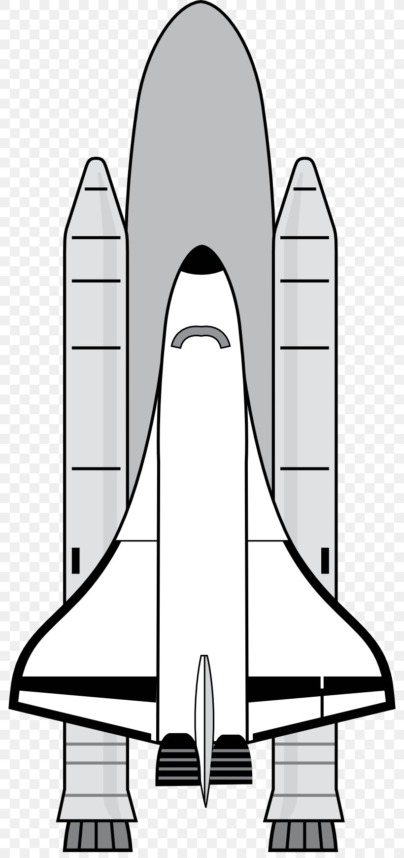 Space Shuttle Program Clip Art, PNG, 800x1740px, Space Shuttle, Aerospace Engineering, Area, Artwork, Black And White Download Free