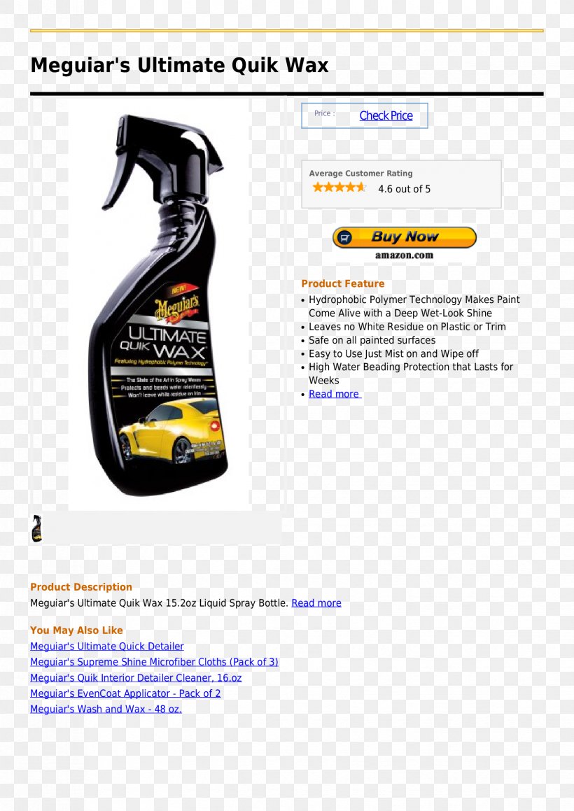 Car Wax Spray Auto Detailing Paint Sealant, PNG, 1654x2339px, Car, Advertising, Auto Detailing, Barry Meguiar, Brand Download Free