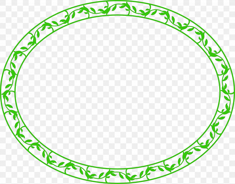 Frame, PNG, 3000x2351px, Frame, Circle, Green, Oval, Rim Download Free