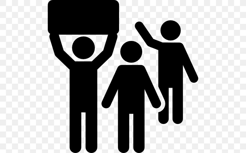 Protest Demonstration Clip Art, PNG, 512x512px, Protest, Black And White, Brand, Business, Communication Download Free