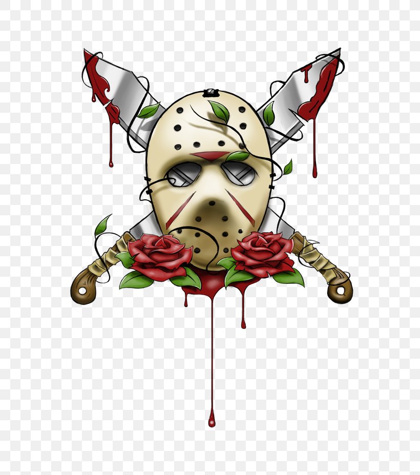 Jason Voorhees T-shirt Friday The 13th Tattoo Mask, PNG, 600x927px,  Watercolor, Cartoon, Flower, Frame, Heart