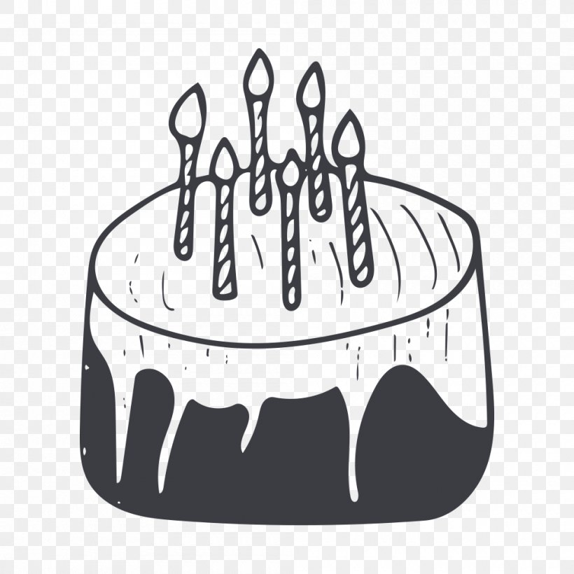 Birthday Cake Torte Black Forest Gateau, PNG, 1000x1000px, Birthday Cake, Birthday, Black, Black And White, Black Forest Gateau Download Free