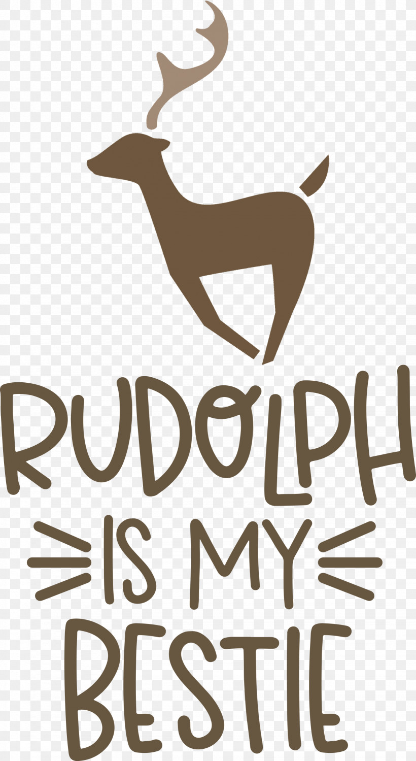 Rudolph Is My Bestie Rudolph Deer, PNG, 1641x3000px, Rudolph Is My Bestie, Antler, Black And White M, Christmas, Deer Download Free