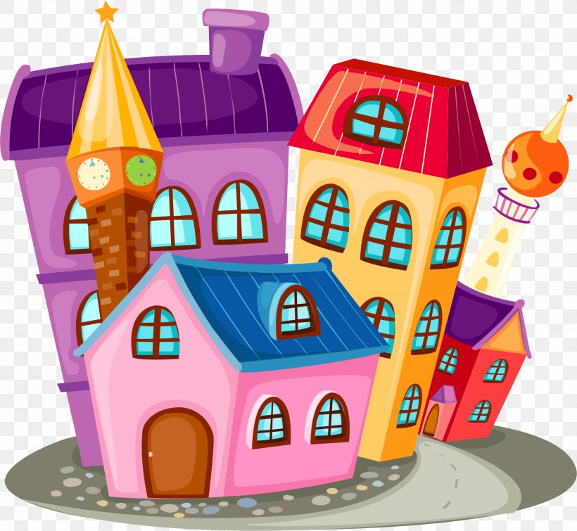 House Building Cartoon Clip Art, PNG, 1819x1676px, House, Apartment, Building, Cartoon, Color Download Free