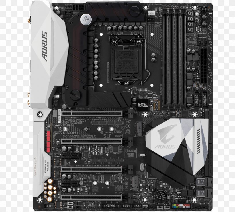 Intel Motherboard LGA 1151 Gigabyte Technology ATX, PNG, 1000x900px, Intel, Aorus Pte Ltd, Atx, Central Processing Unit, Computer Accessory Download Free
