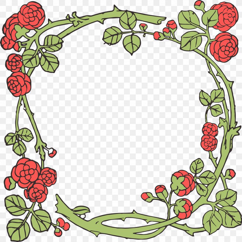 Rose Flower Picture Frames Clip Art, PNG, 2162x2162px, Rose, Art, Artwork, Branch, Creative Arts Download Free