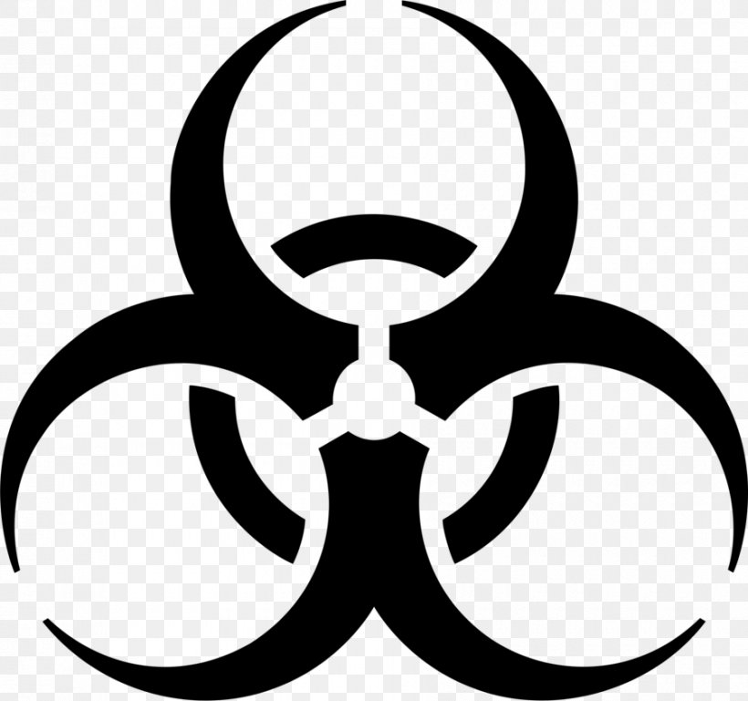 Biological Hazard Symbol Clip Art, PNG, 900x845px, Biological Hazard, Artwork, Biology, Biosafety Level, Black And White Download Free