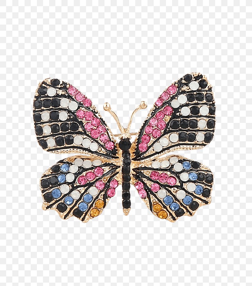 Brooch Imitation Gemstones & Rhinestones Lapel Pin Monarch Butterfly, PNG, 700x931px, Brooch, Brand, Brush Footed Butterfly, Butterfly, Clothing Download Free