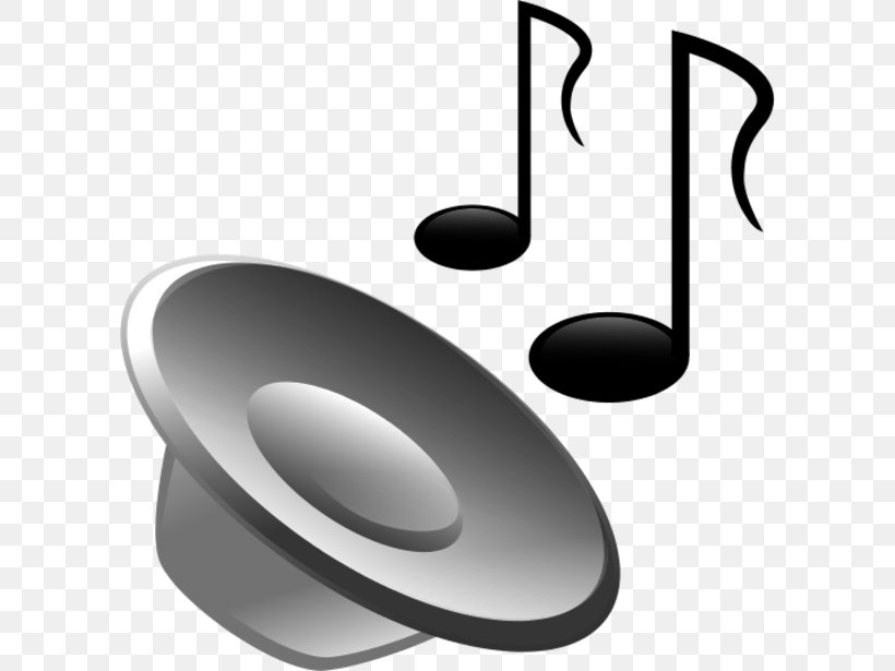 Sound Clip Art, PNG, 600x615px, Sound, Audio File Format, Black And White, Loudspeaker, Musical Note Download Free