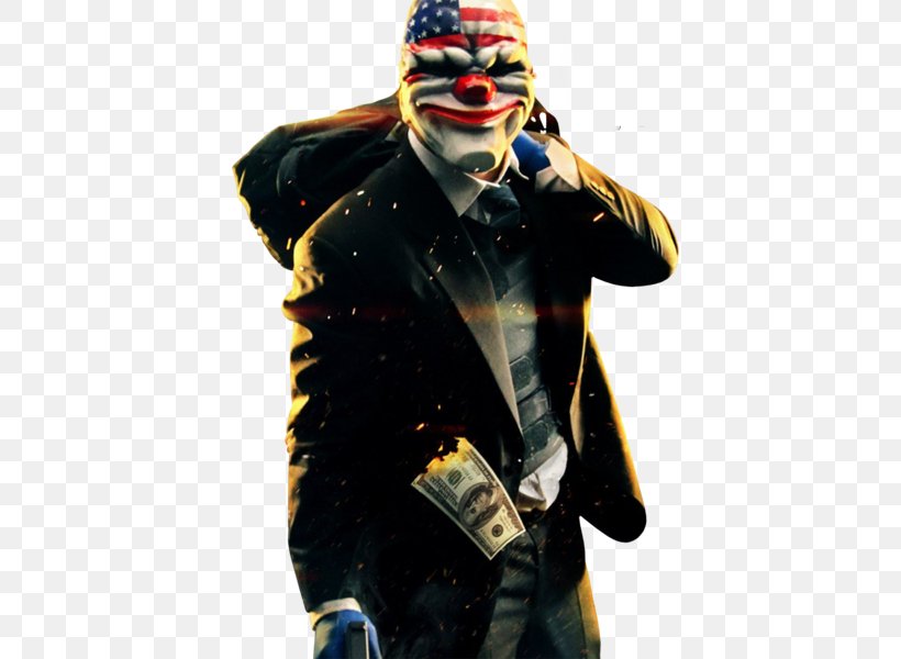 Payday 2 Video Games Overkill Software Bank Xbox One, PNG, 426x600px, Payday 2, Bank, Bank Robbery, Clown, Fictional Character Download Free